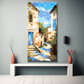 Europäische Gassen - Malen nach Zahlen